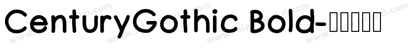 CenturyGothic Bold字体转换